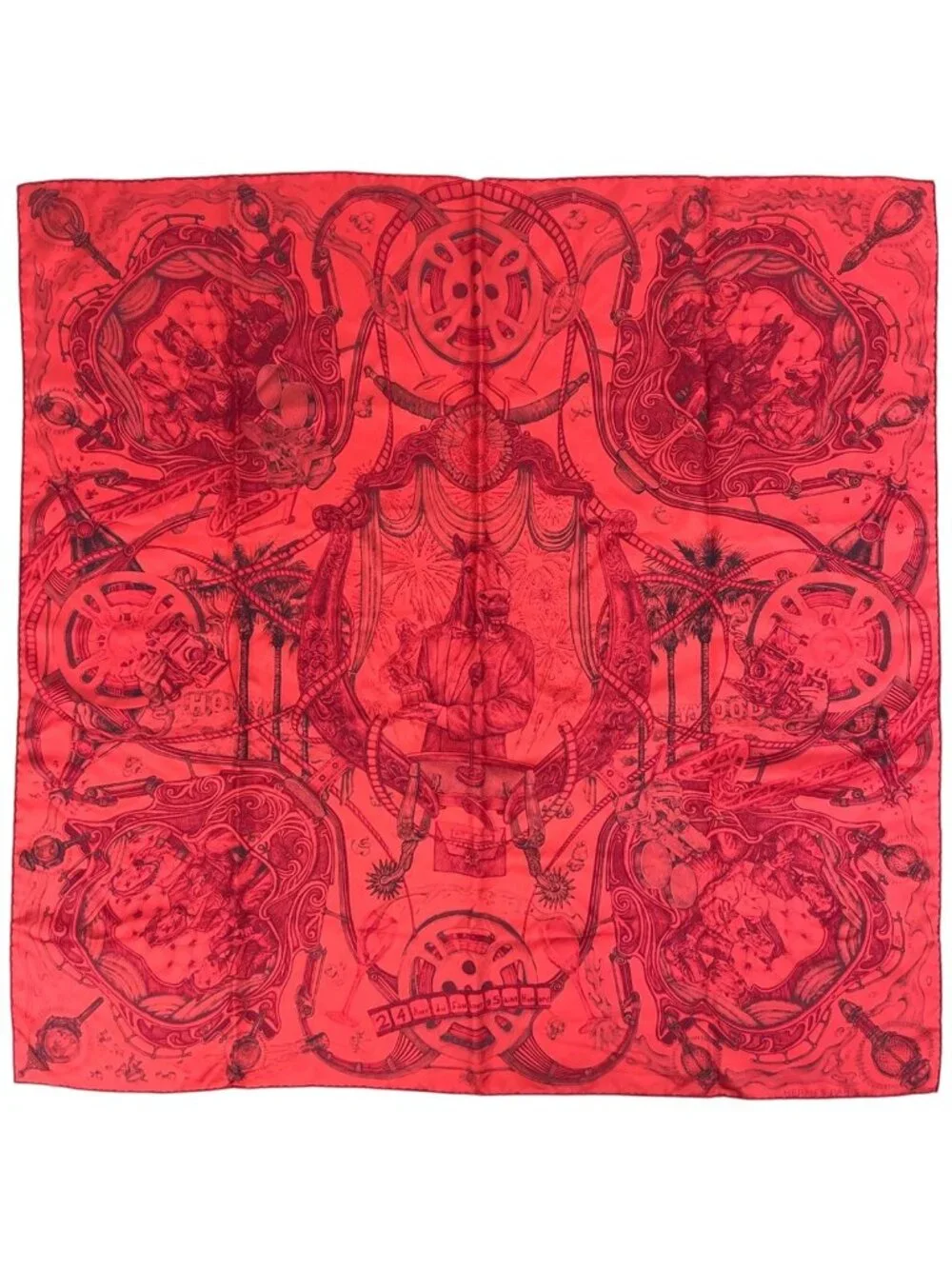 Hermes Carre 90 Horsawards Scarf Silk